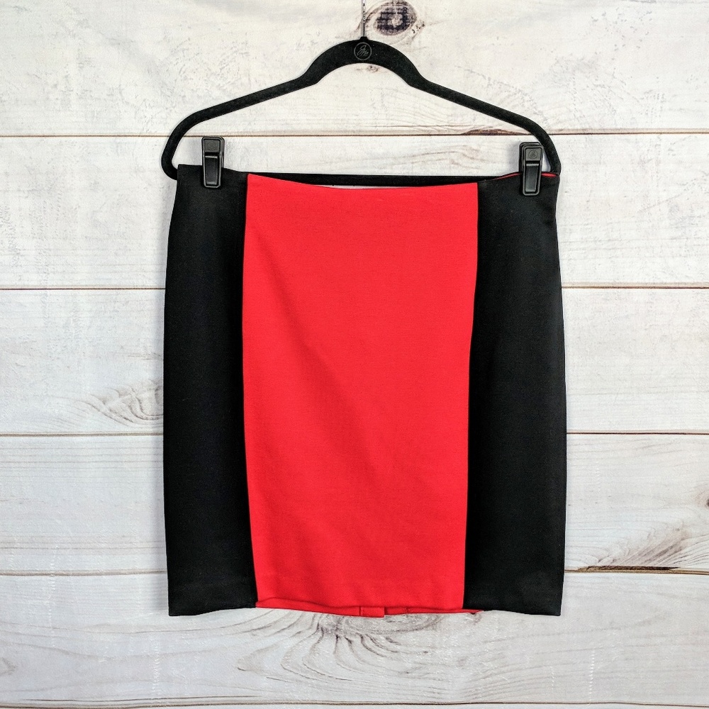 Michael Kors Stretchy Colorblock Pencil Skirt